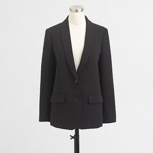 J. Crew Factory Black Crepe Blazer